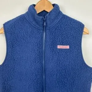 Vineyard Vines Boys Sherpa Fleece Vest Sz XL/18