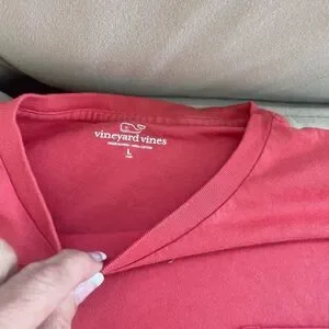 Vineyard Vines boys T-shirt Size Large Red With swordfish