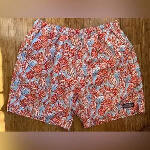 Vineyard Vines Chappie Swim Trunks Seahorse Print Size XL