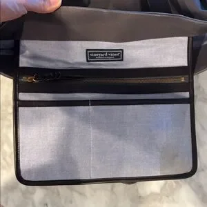 Vineyard Vines Elevated Gray Tote Bag