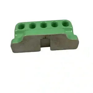 Vintage 1940/50s Green Porcelain Ceramic Toothbrush Holder