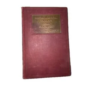 Vintage 1946 Mathematical Tables from Handbook of Chemistry and Physics Hodgman