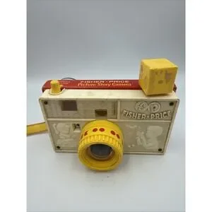 Vintage 1967 Fisher Price Picture Story Camera Toy #784 Works READ