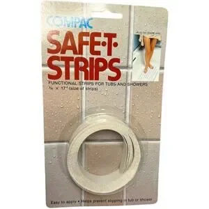 Vintage 1980 Compac Safe T Strips NonSlip Applique for Tub NIP