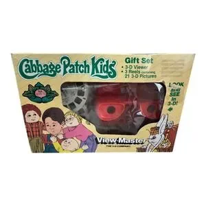 Vintage 1984 Cabbage Patch Kids View-Master Gift Set 3D Viewer Reels NOS