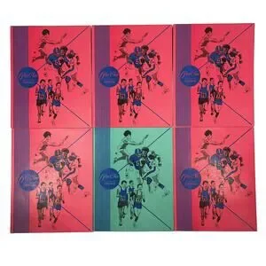 Vintage 1987 Lot Of 6 Pee-Chee All Season Portfolio Folders USA Red Green
