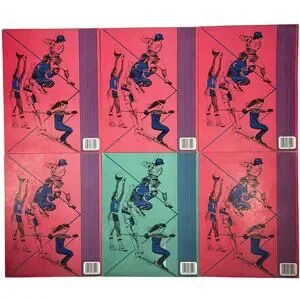 Vintage 1987 Lot Of 6 Pee-Chee All Season Portfolio Folders USA Red Green