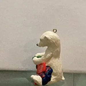 Vintage 1988 Hallmark Keepsake Christmas Polar Bear Ornament