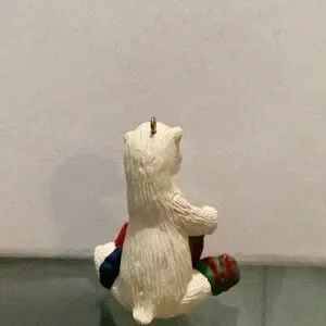 Vintage 1988 Hallmark Keepsake Christmas Polar Bear Ornament