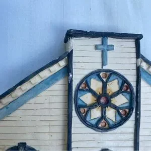 Vintage 1989 Brian Baker’s Deja Vu Collection “1522 Country Church” Wall Hanging