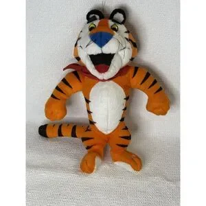 Vintage 1993 Kelloggs Frosted Flakes Tony The Tiger Stuffed Plush Animal Toy 10"