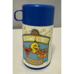 Vintage 1995 Aladdin Sesame Street Thermos Big Bird Elmo