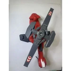 Vintage 1998 Rescue Hero's Red Helicopter Toy Working Pull String