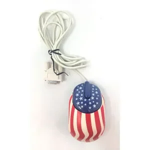 Vintage 1999 Microsoft Intellimouse RARE American Flag Print Tested And Working