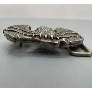 Vintage 3D Bald Eagle Belt Buckle Avon Metal Biker Patriotic USA Gray