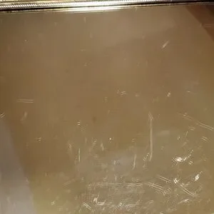 Vintage 70's Gold Detailed Mirror Tray