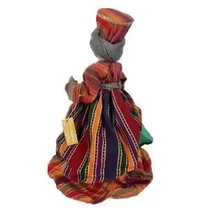 Vintage 90’s Black Angel 12" Christmas Tree Topper Holiday Caribbean African NEW