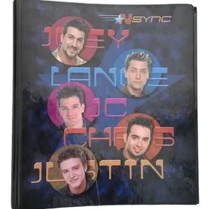 Vintage 90's INSYNC Three Ring Binder W/ 3 Folders