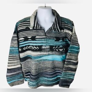 VINTAGE 90’s KUTA LINES Mens Pullover Poncho Sweater Longsleeve Surf Sweater XL