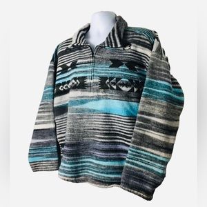 VINTAGE 90’s KUTA LINES Mens Pullover Poncho Sweater Longsleeve Surf Sweater XL
