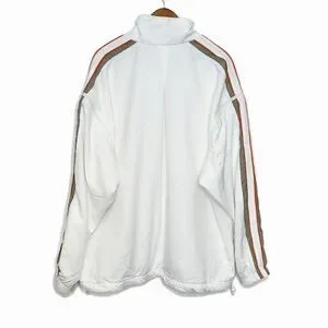 Vintage 90s Nike Court Challenge Full Zip Jacket White Stripe Size XXL