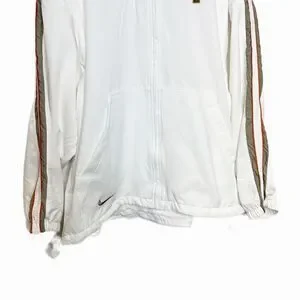 Vintage 90s Nike Court Challenge Full Zip Jacket White Stripe Size XXL