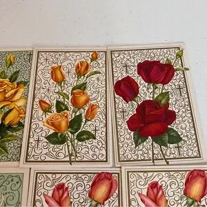Vintage All Occasion Greeting Cards Floral With Christian Bible Verses Set Of 11