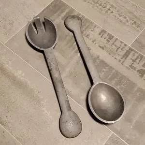 Vintage Aluminum Spoon & Fork Set