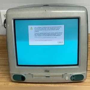 Vintage Apple IMac G3 M4984 Bondi Blue (1998) REV A W/ Power Cord