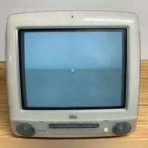 Vintage Apple iMac G3 M5521 Graphite Power PC 600MHz 128MB RAM 30GB HDD Tested