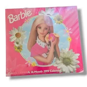 Vintage Barbie 1999 16-Month Calendar – Sealed Collectible Mattel Retro Art Vintage Barbie 1999 16-Month Calendar – Sealed Collectible Mattel Retro Art
