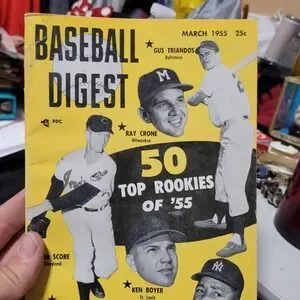 Vintage Baseball Digest Magazine Lot 1951-1963 Stan Musial DiMaggio Set 13