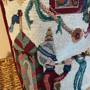 Vintage Bear Tapestry Stocking Pillows Set Of 2