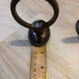 Vintage Brass Curtain Tiebacks Set Of 2 With Ornate Detailing