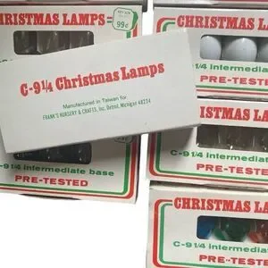 Vintage C-9 1/4 Replacement Bulbs - NEW OLD STOCK