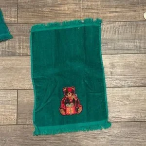 Vintage Christmas Fingertip Holiday Hand Towels Lot Of 7 Kitchen Bath
