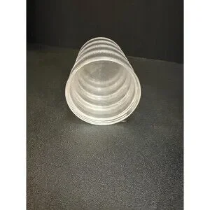 Vintage Clear Plastic Stackable Storage Container – 4 Tier Screw-Lid