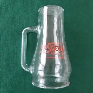 Vintage Coca-Cola Glass Mug Handle Red Lettering