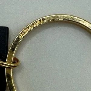 Vintage Colibri 18k Gold Electroplated Keychain