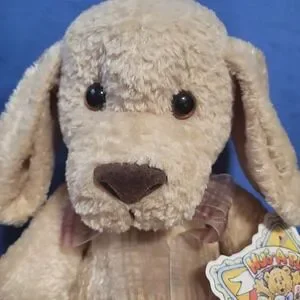 Vintage Common Wealth Tan Dow With Bow Hug A Plush With Tags