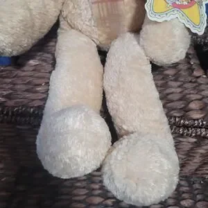 Vintage Common Wealth Tan Dow With Bow Hug A Plush With Tags