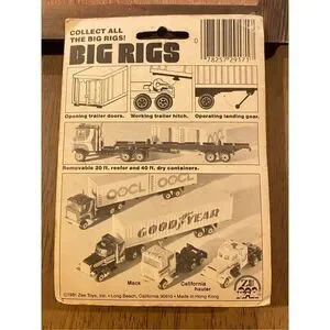 Vintage DIE-CAST BIG RIGS MODEL FAST WHEELS Brand New 1981 Zee Toys