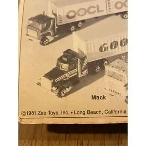 Vintage DIE-CAST BIG RIGS MODEL FAST WHEELS Brand New 1981 Zee Toys