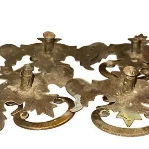 Vintage Drawer pulls Metal Scroll Work Latch Knocker Set Of 4