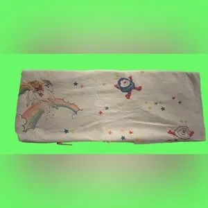 Vintage Dundee Rainbow Brite baby crib sheet 1980s 