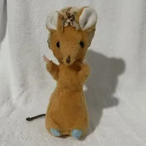 Vintage Eden Toys Beatrix Potter Plush Lady Mouse 1979 10" Stuffed Animal