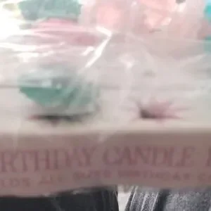 Vintage Fairy Birthday Cake Candle Holders Multi Color Flowers3 Packs Of 6.Hol