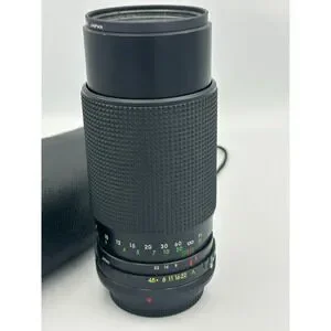 Vintage Film Camera Lens Sakar Macro 80-200mm Zoom 1:4.5 UV Filter