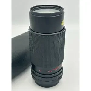 Vintage Film Camera Lens Sakar Macro 80-200mm Zoom 1:4.5 UV Filter