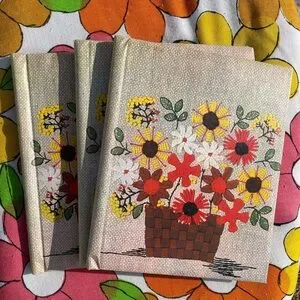 Vintage floral print photo albums Vintage floral print photo albums